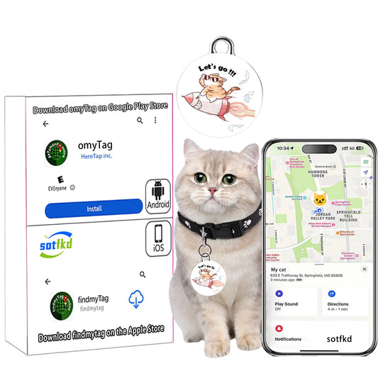 Cat Tracker-Airtag Cat Collar-Pet Tracker-GPS Tracker